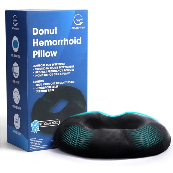 Brand New Donut Pillow Tailbone Relief Coccyx Seat Sitting Cushion Postpartum - Picture 8 of 16